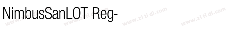 NimbusSanLOT Reg字体转换